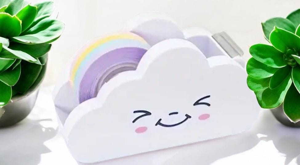 Cloud Washi Tape Dispenser Tool / Diamond Drills Art / Cheap Putty / Scented Putty / Diamond Art / Diamond Painting / Arts and Crafts / Fun