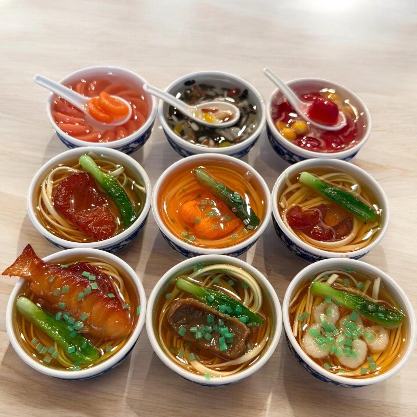 Asian Food Bowl Coverminder / Dinner Plate / Diamond Painting Putty / Diamond Art Putty / Arts and Crafts / Needle Minder / Magnets