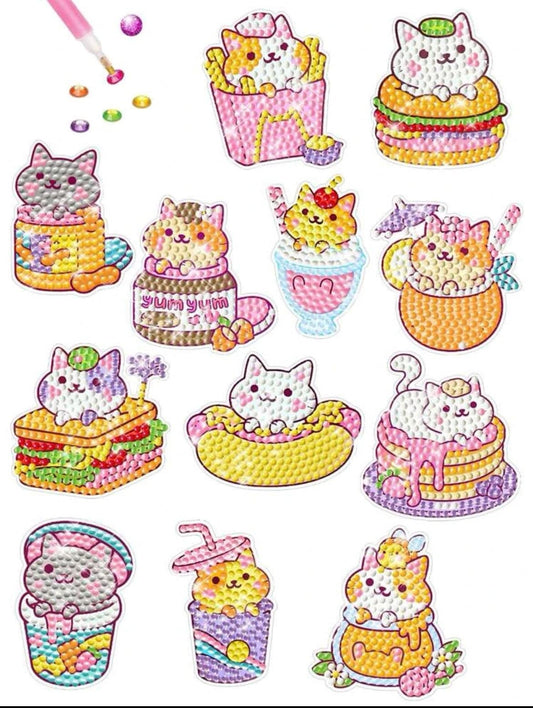 Cat Stickers Diamond Art / Cheap Putty / Scented Putty / Diamond Art / Diamond Painting / Arts and Crafts / Craft Tools